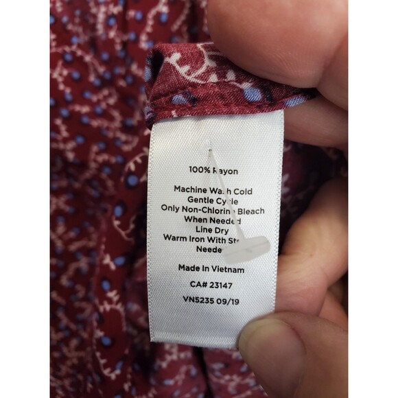 Talbots Floral Print Poet Sleeve Wrap Top Size XL NWT - Picture 6 of 6